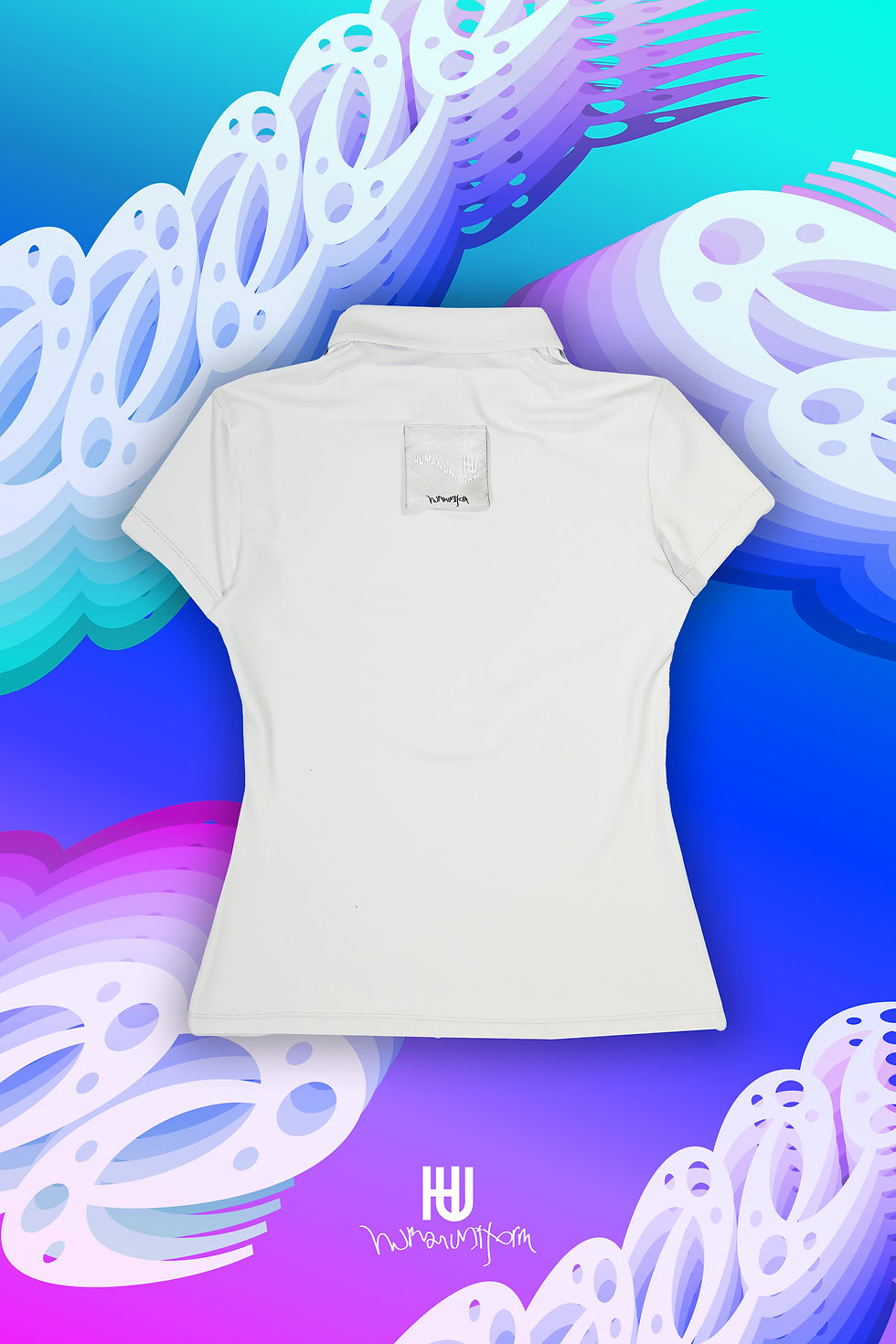 Thumbnail: 飘旗徽标修身POLO衫 Logo-patch Polo Shirt