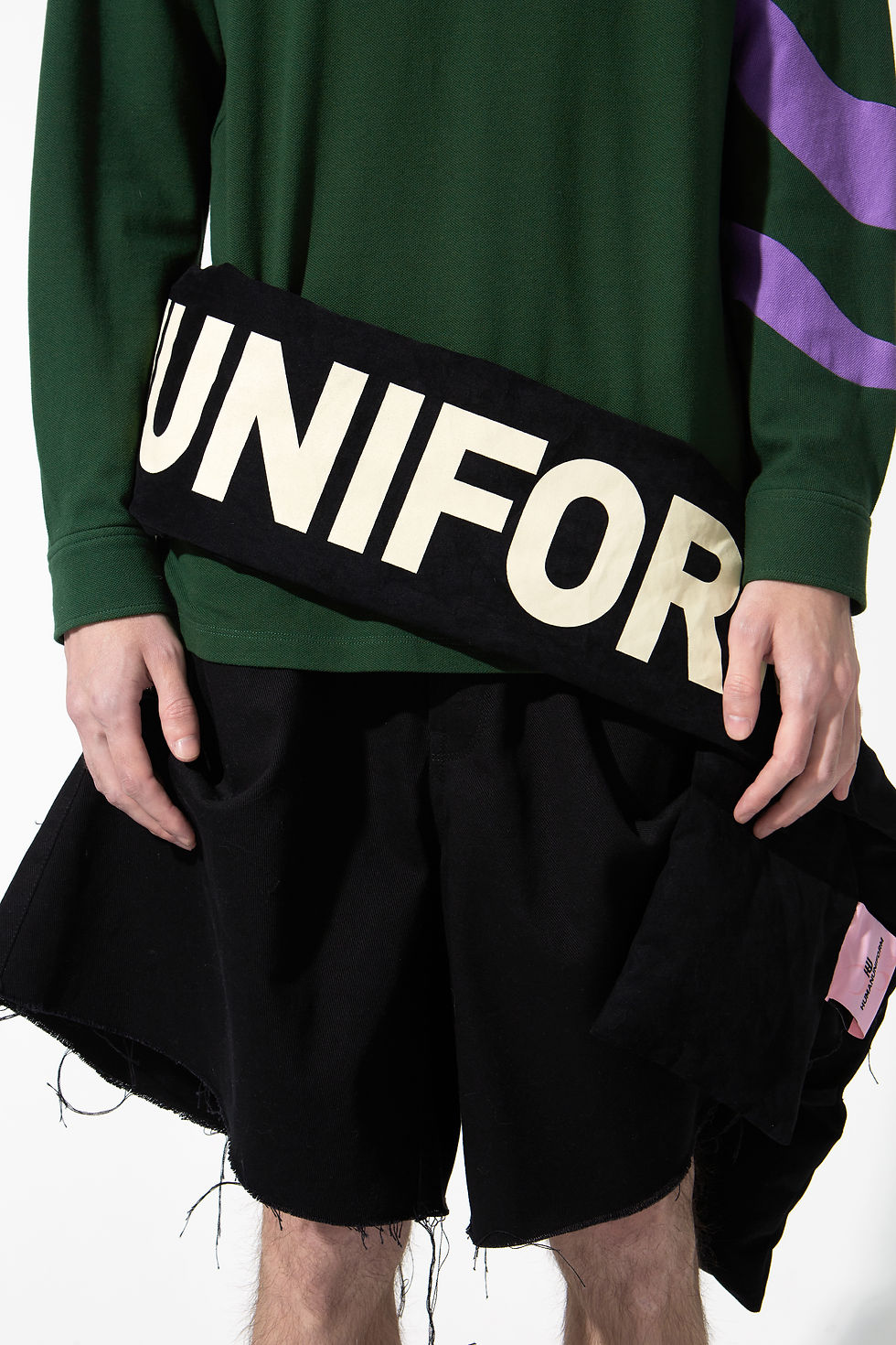 Thumbnail: 做旧徽标印花羽绒围脖 Vintage Logo Print Scarf