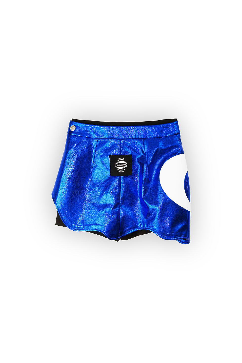 Thumbnail: SUPRA BLUE MACHETE镶嵌皮质短裙 Suprablue Machete Paneled Leather Skirt
