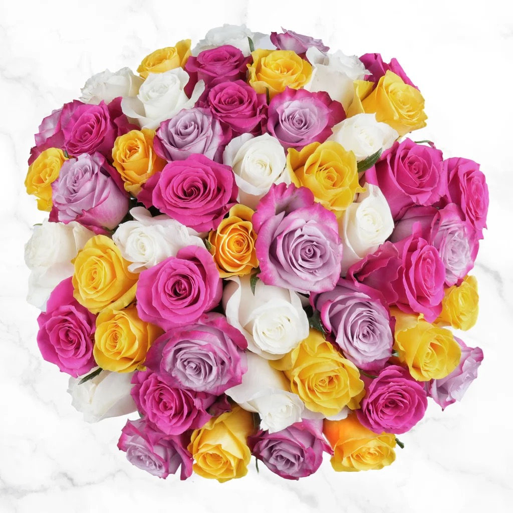 Sunlit Garden Rose Bouquet