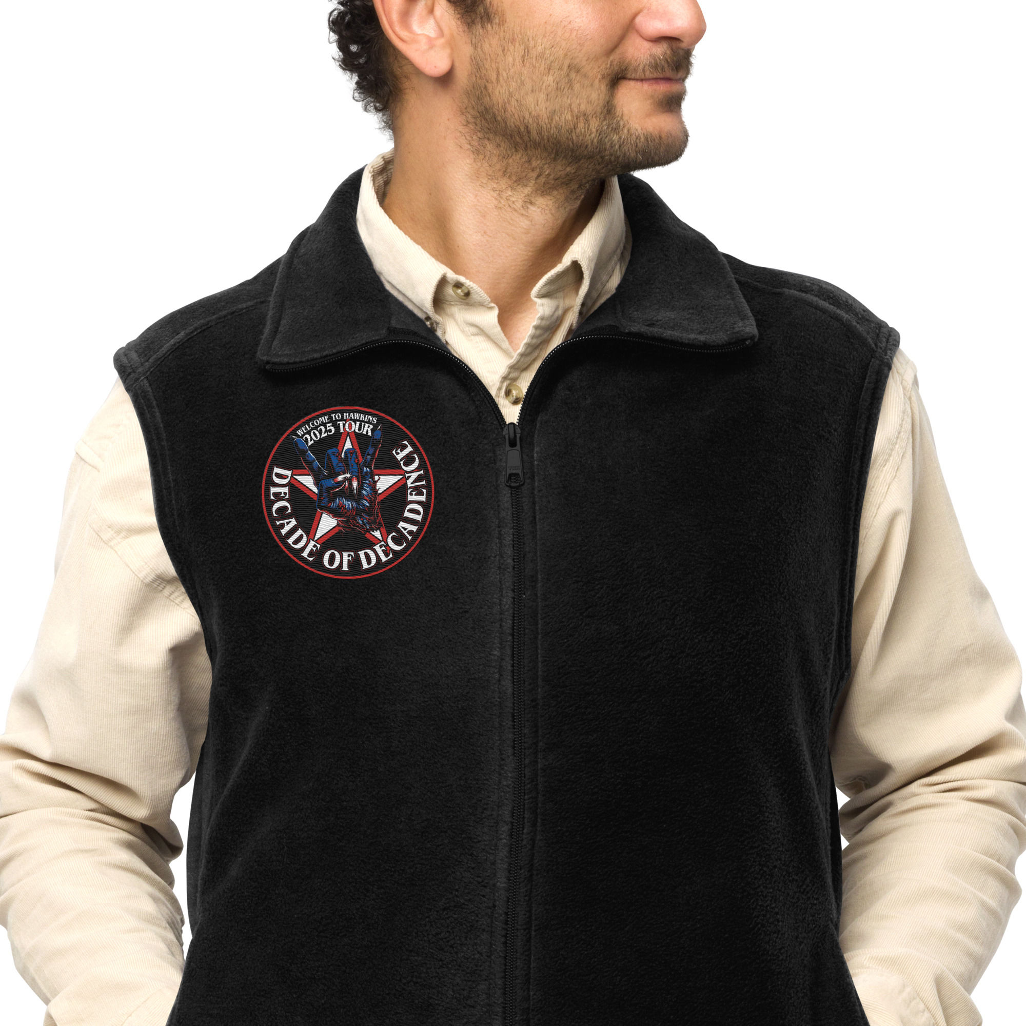 Welcome to Hawkins Tour 2025 Men’s Columbia fleece vest