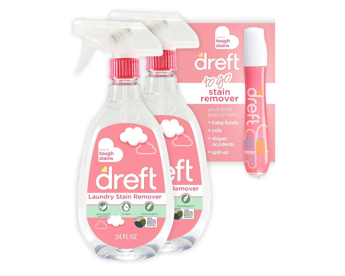 Dreft Stain Remover for Baby Clothes and Hypoallergenic Baby Stain Remover Spray
