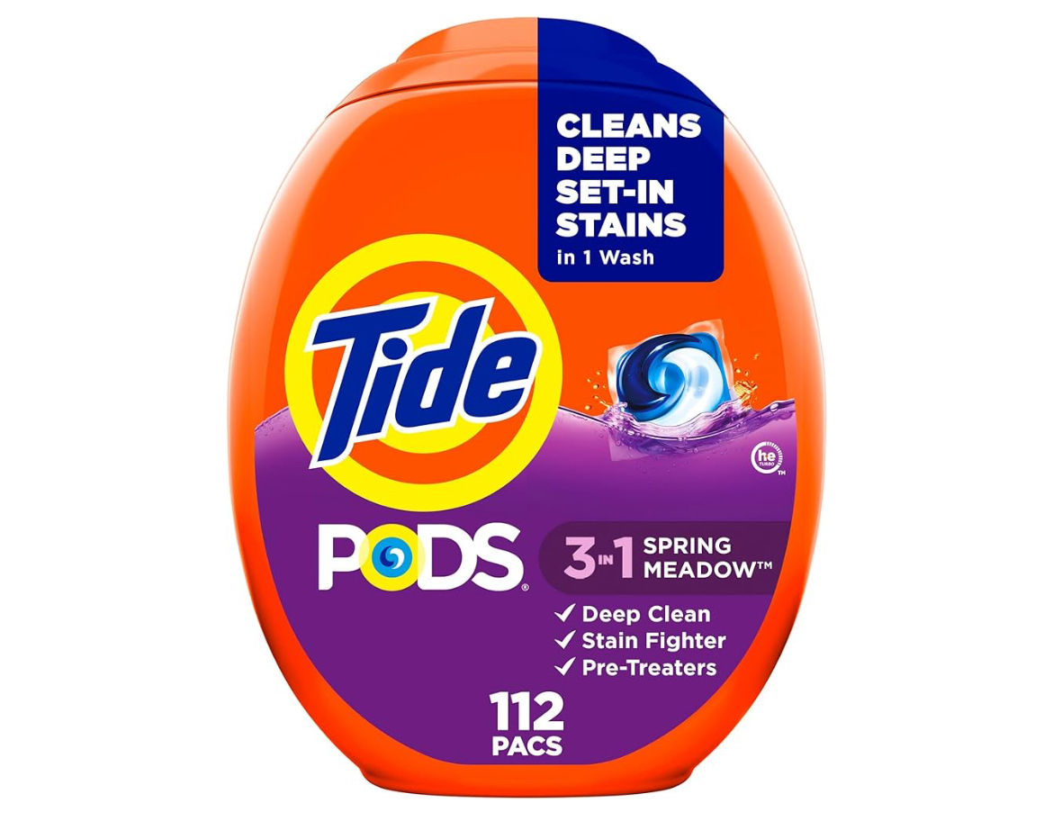 Tide PODS Laundry Detergent Pacs, 3-in-1 Stain Remover, Odor Fighter, Color Prot