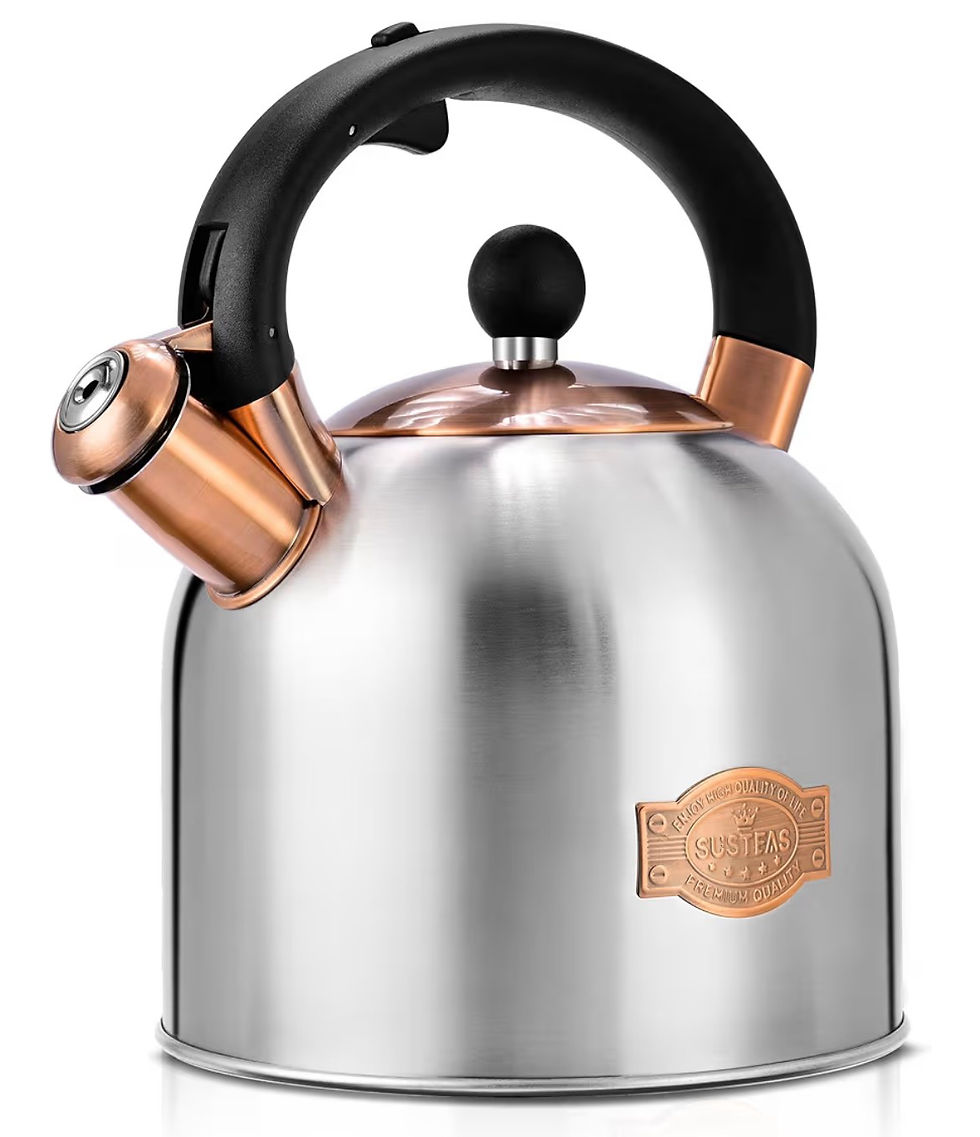 Thumbnail: SUSTEAS Tea Kettle - 3.17QT Whistling Kettle with Ergonomic Handle - Premium Sta
