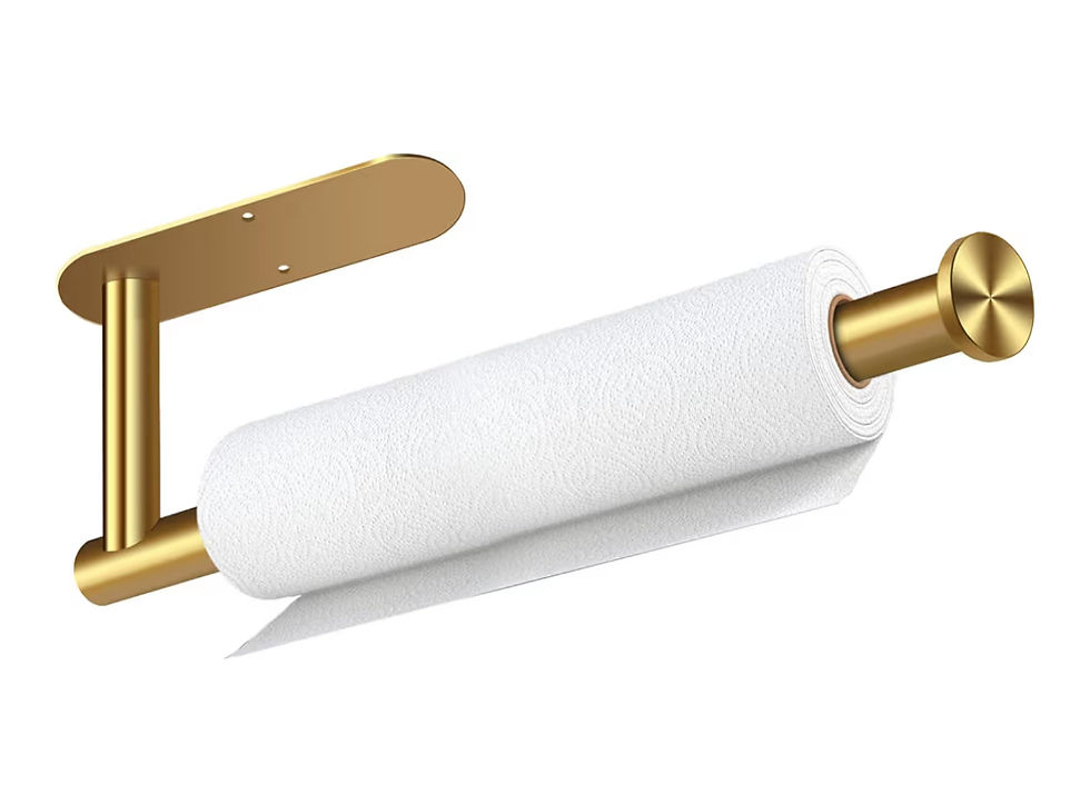 Thumbnail: Paper Towel Holder, Self Adhesive or Drilling Paper Towel Holder Under Cabinet, 