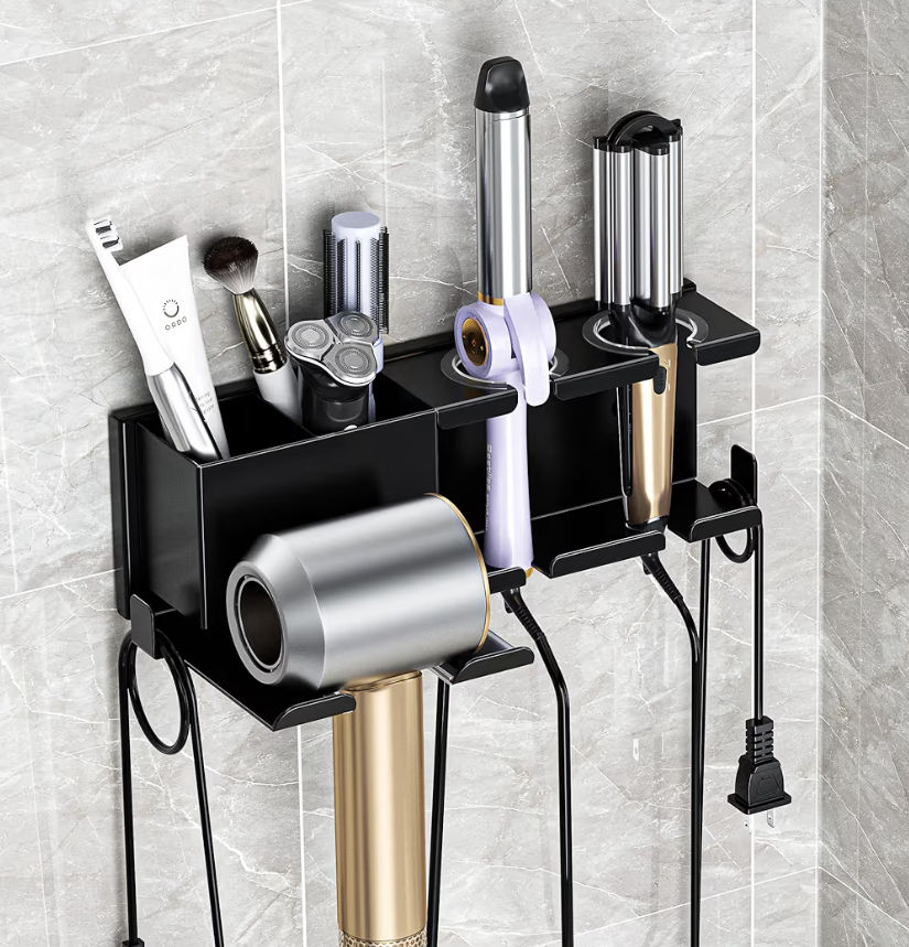 Hair Dryer Holder, Hair Tool Organizer, Blow Dryer Hanger Wall Mount for Dryer H