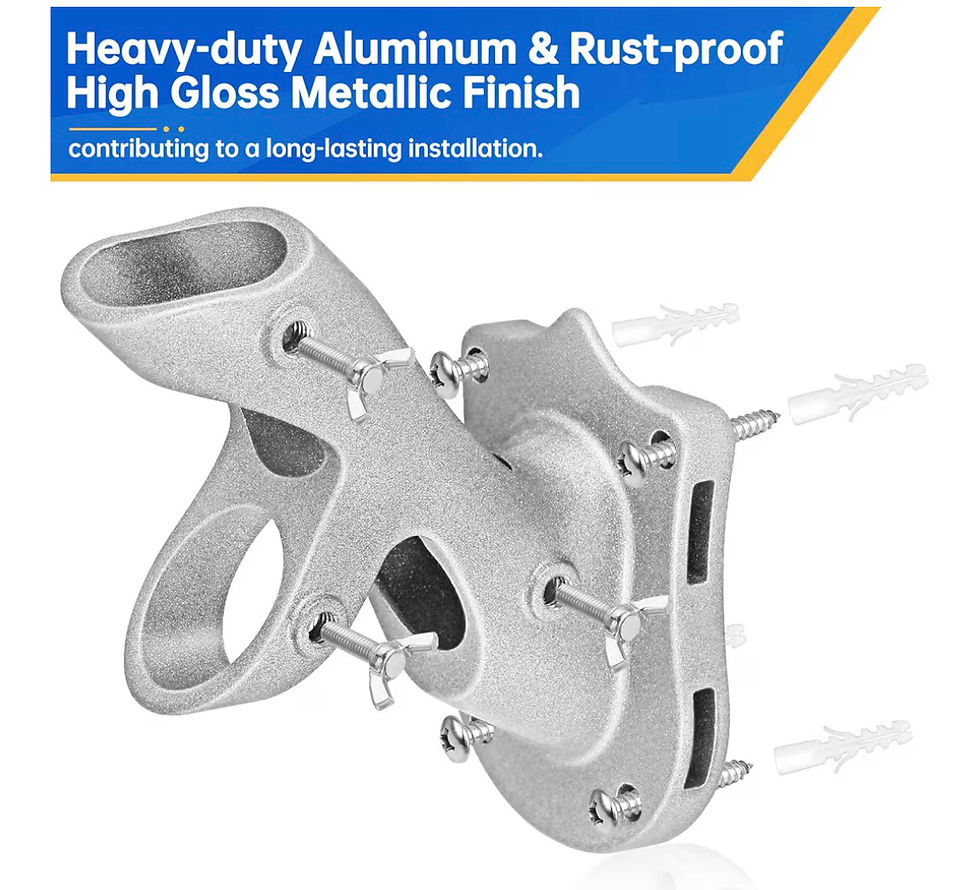 Thumbnail: Flag Pole Holder, Anovo Flag Pole Brackets Mount Outside House Heavy-Duty Alumin