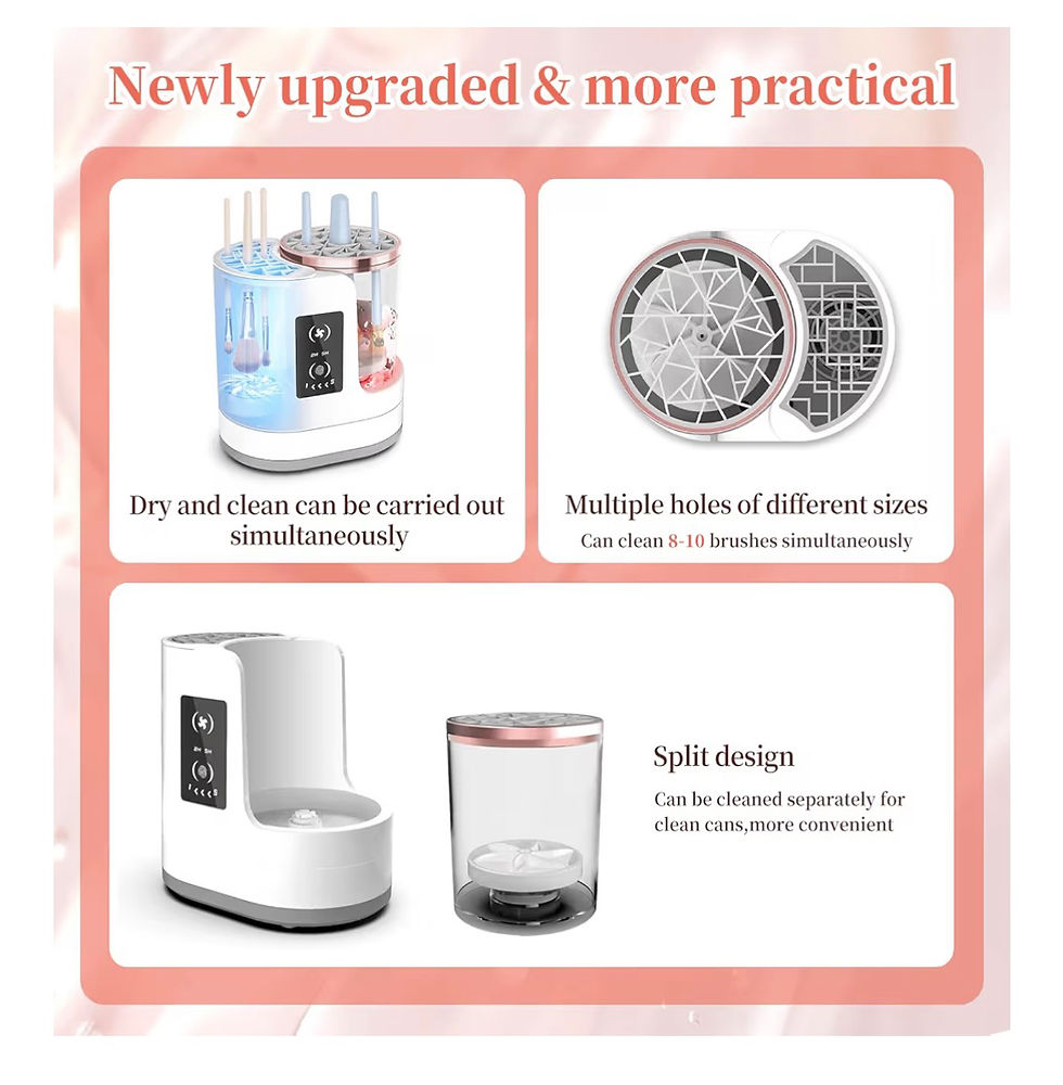 Thumbnail: LARDERGO Makeup Brush Cleaner Machine, Ultimate Efficient Electric Automatic Cle
