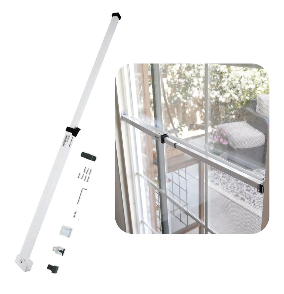 SECURITYMAN Sliding Door Security Bar-Child Proof Sliding Door Lock Bar with Ant