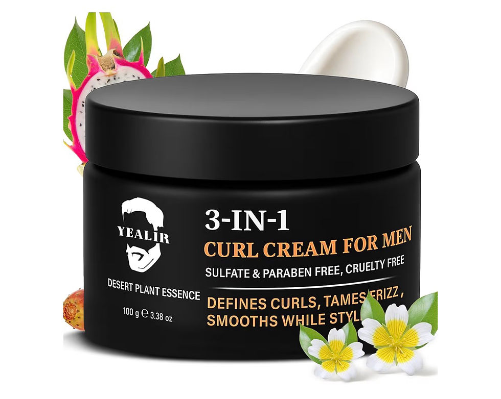 Thumbnail: 3-in-1 Curl Cream for Men - Defines Curls, Tames Frizz, Adds Smoothness and Text