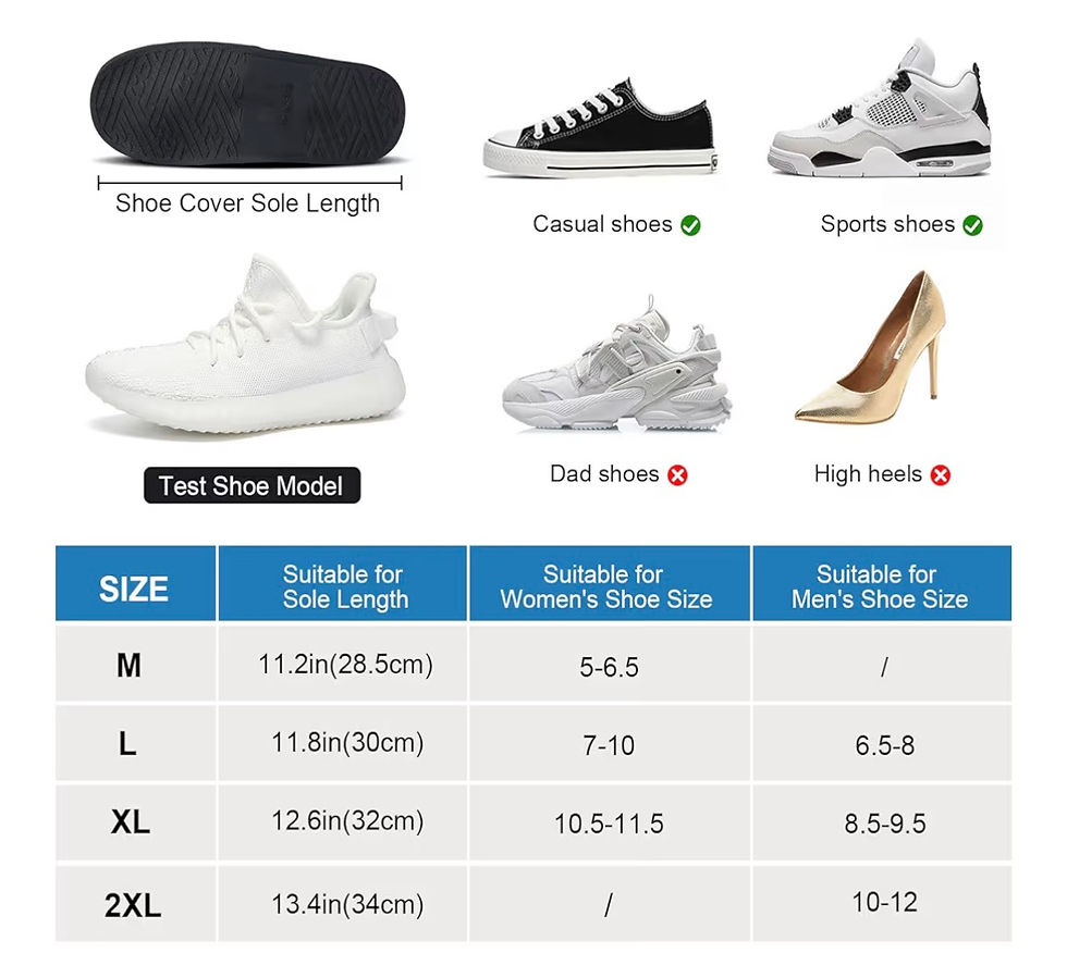 Thumbnail: IwIeIaIrI Waterproof Rain Boot Shoe Cover Non-Slip Waterproof Boot Covers for Sn
