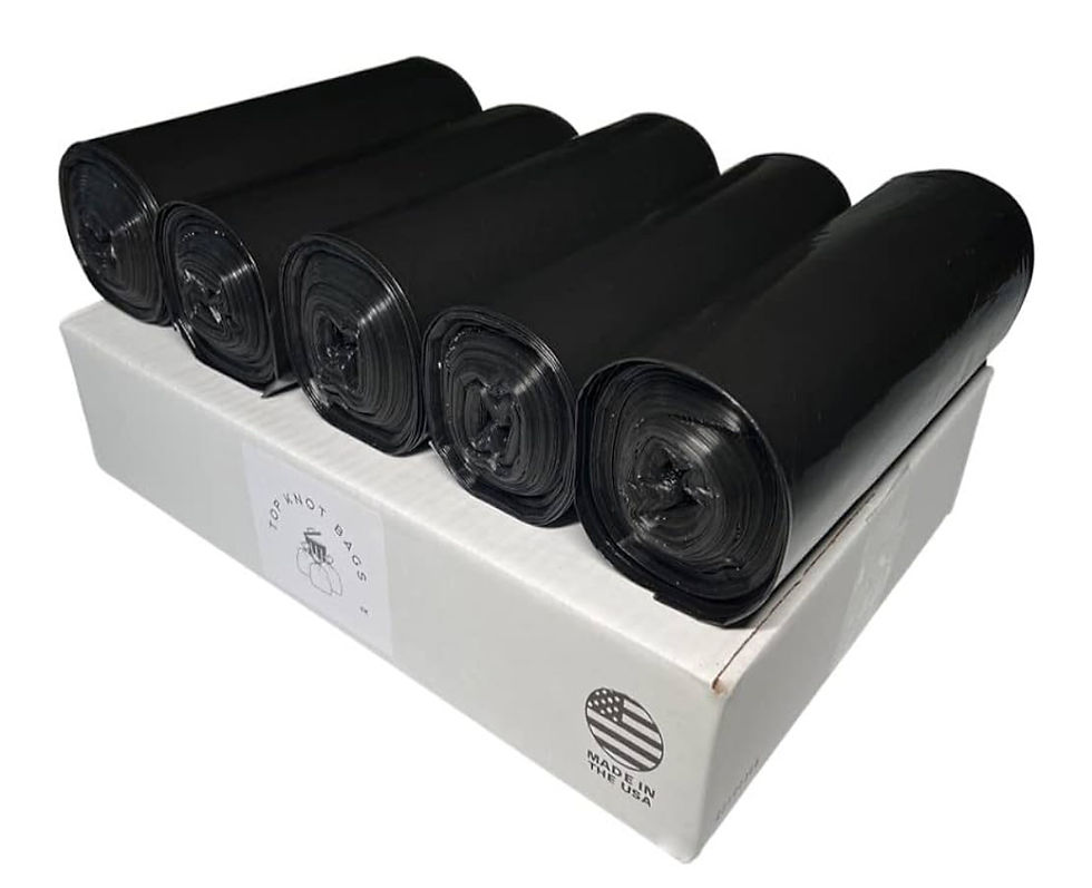 Thumbnail: 45 Gallon Garbage Trash Bag 40X46" 1.5 Mil Black 100 Count Can Liner Bulk 40 Gal