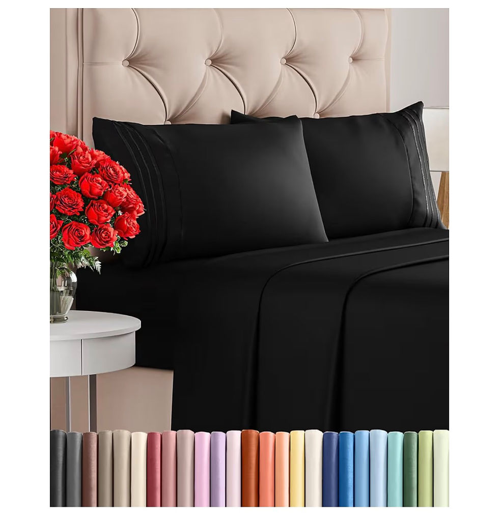 Thumbnail: 4 Piece Sheet Set - Comfy Breathable & Cooling Bed Sheets Set - Hotel Luxury Bed
