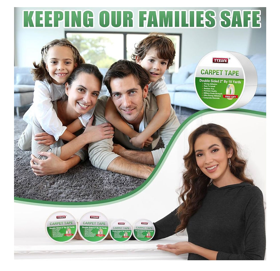 Thumbnail: YYXLIFE Double Sided Removable Rug Tape - Carpet Adhesive for Hardwood Floors,No