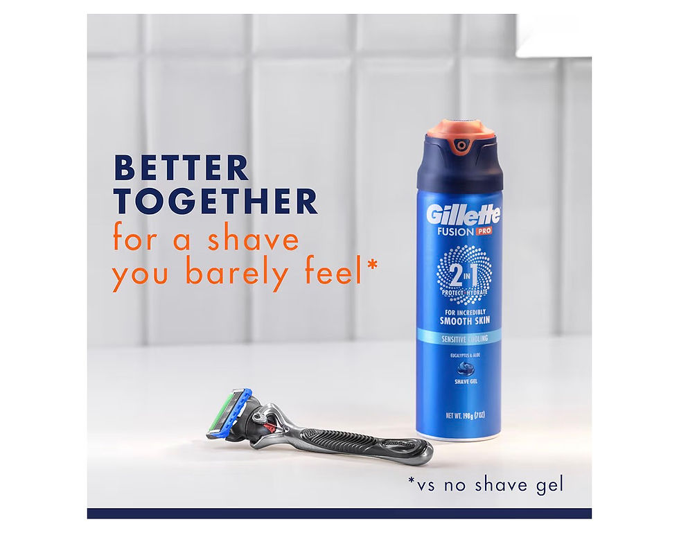Thumbnail: Gillette PRO Shaving Gel For Men Cools To Soothe Skin And Hydrates Facial Hair, 