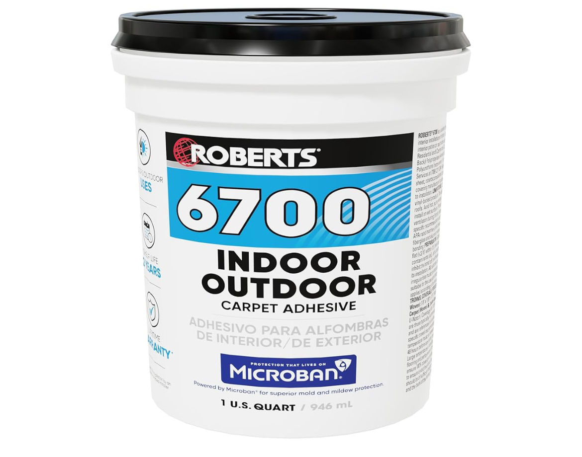 ROBERTS 6700-0 1 Quart Indoor/Outdoor Carpet/Artificial Turf Adhesive