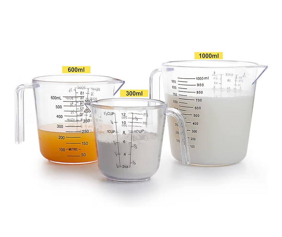 Thumbnail: Measuring Cups Set, Liquid Measuring Cups For 3 For Kitchen - BPA Free Plastic S