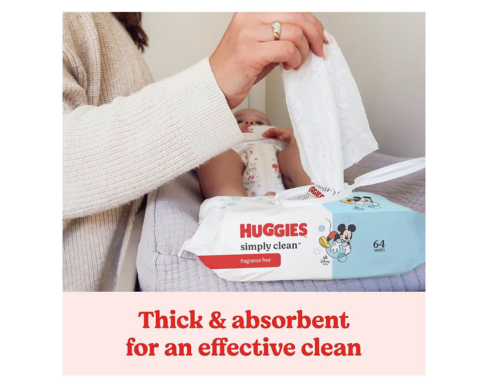 Thumbnail: Huggies Simply Clean Unscented Baby Diaper Wipes, 1 Flip-Top Pack (64 Wipes Tota