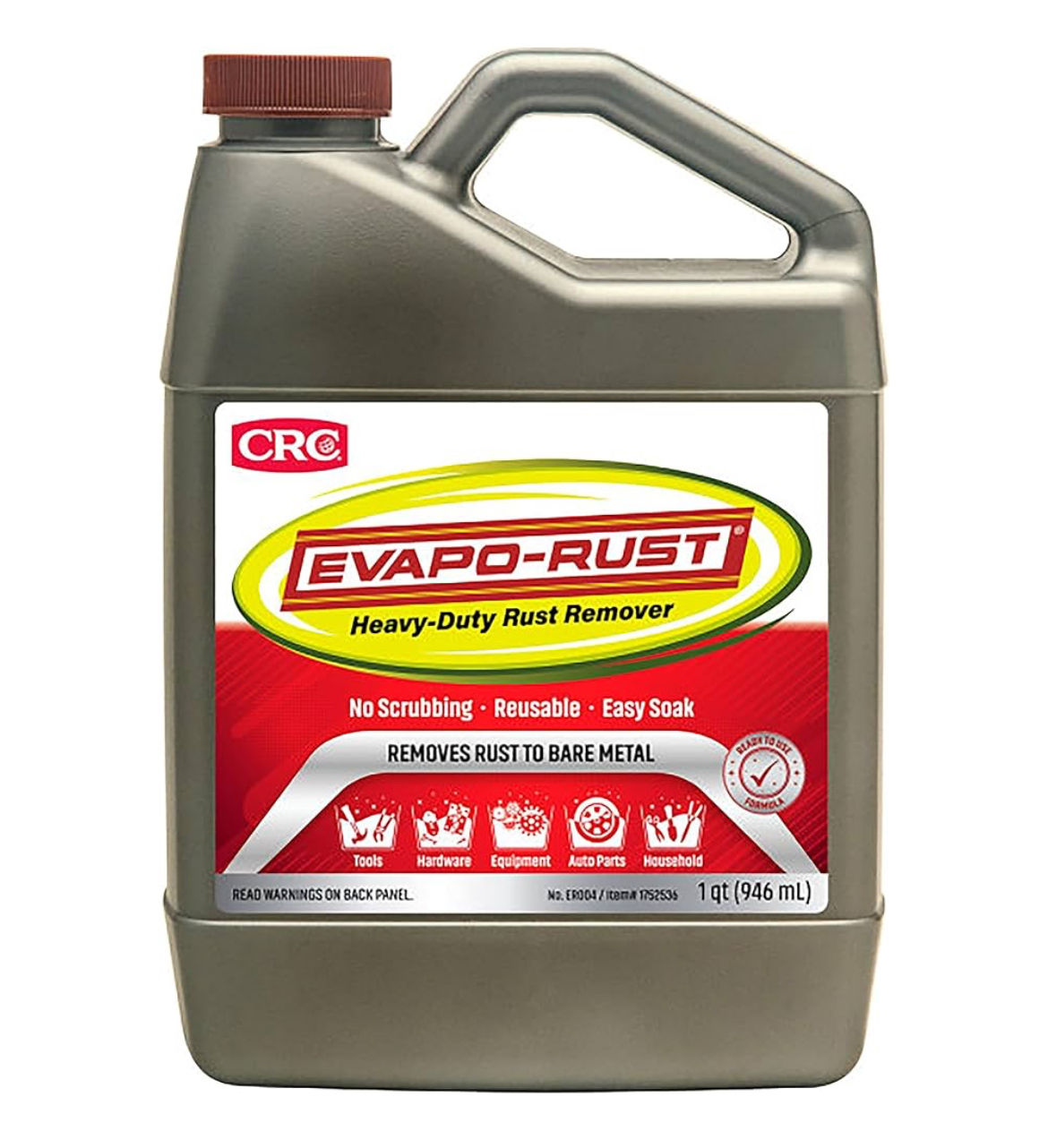 CRC Evapo-Rust, Heavy-Duty Rust Remover, Reusable, Acid-Free, Non-Corrosive, Wat