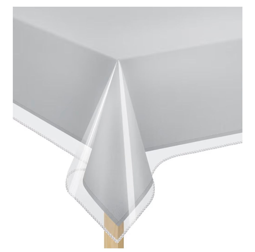 Thumbnail: Elaine Karen Clear Plastic Table Cover Protector 100% Waterproof Table Protector