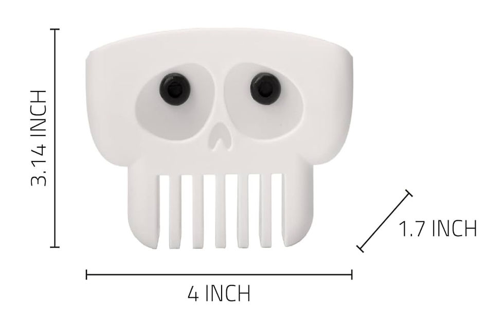 Thumbnail: Peleg Design Brain Drain White Skull Sponge Holder for Kitchen, Bath, or Sink, D