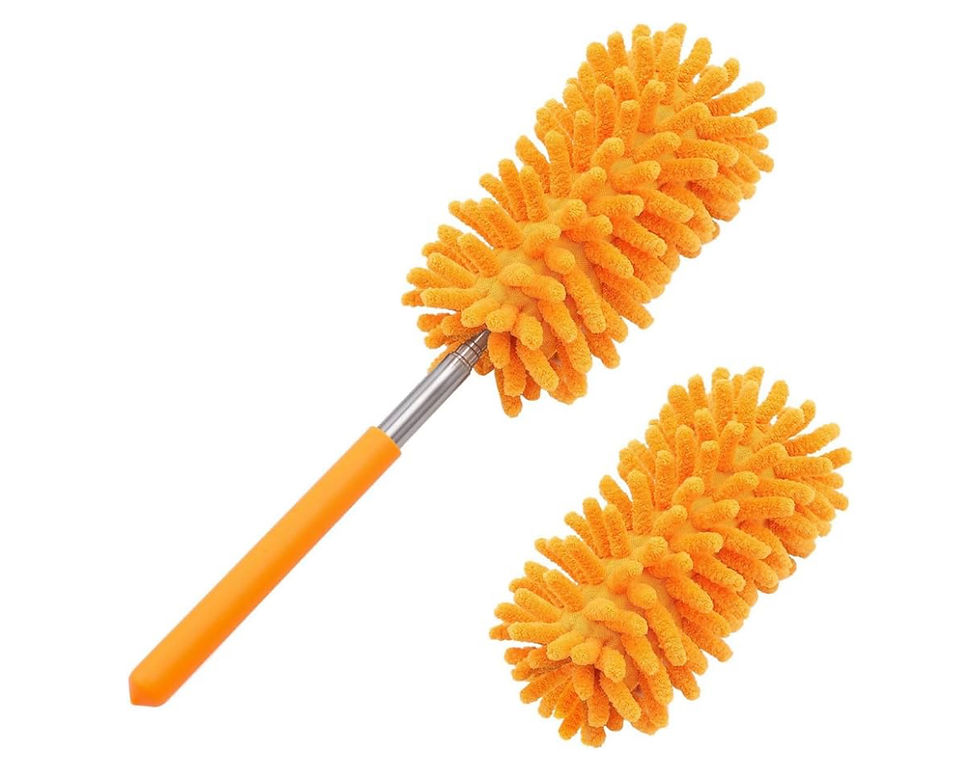 Microfiber Duster for Cleaning, Tukuos Hand Washable Dusters with 2pcs Replaceab