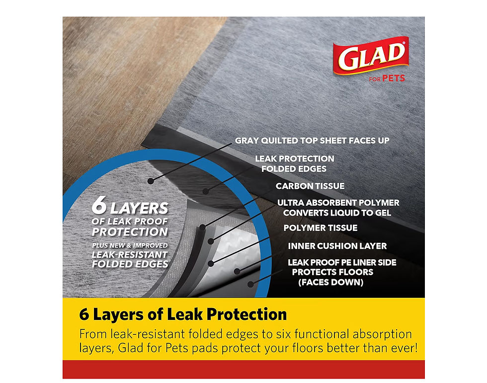 Thumbnail: Glad for Pets XL Heavy Duty Activated Carbon Puppy Essentials Training Pads - Ze