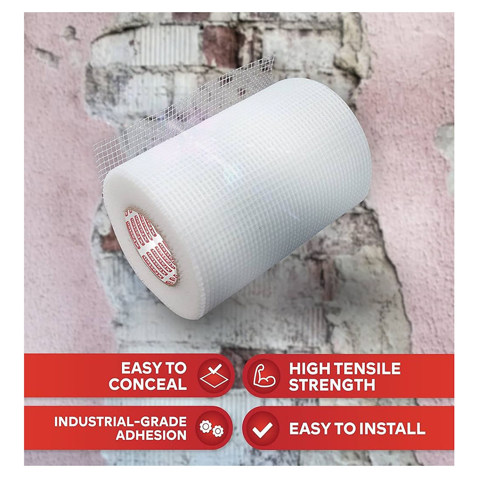 Thumbnail: XFasten Drywall Repair Mesh Tape - 6-Inch X 90-Foot Mesh Tape for Drywall Repair