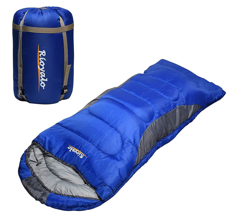 Thumbnail: 0 Degree Winter Sleeping Bags for Adults Camping (450GSM) - Temp Range (5F–32F) 