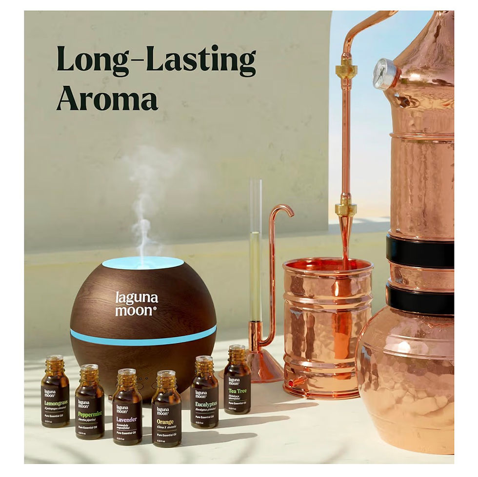 Thumbnail: Lagunamoon Essential Oils Aromatherapy Set - 6 Oils for Diffusers, Home Care, Ca