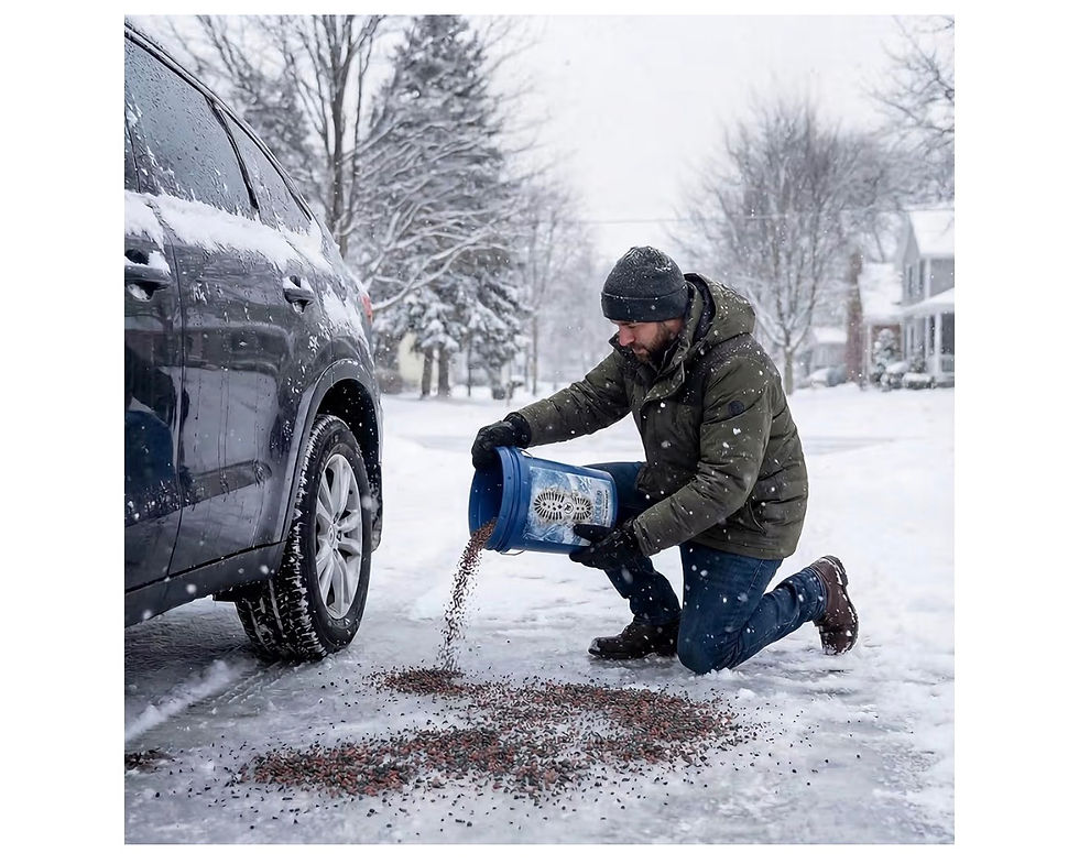 Thumbnail: Glacier Grip Stone Dust Ice Traction – Non-Salt Grit for Snow & Ice, Improves Tr