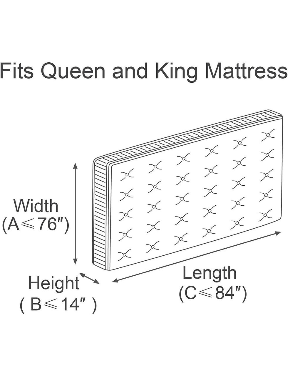 Thumbnail: ComfortHome Mattress Bag for Moving and Storage, Queen and King Size, 2 Pack