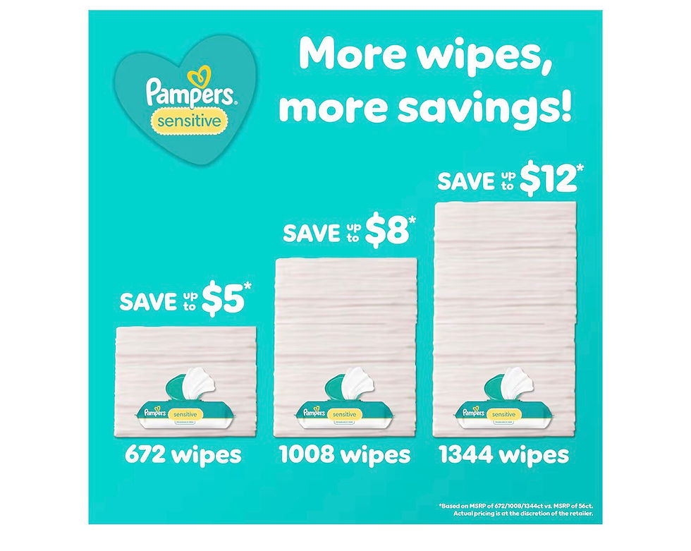 Thumbnail: Pampers Sensitive Baby Wipes, Clinically Proven, Fragrance Free, Unscented, Wate