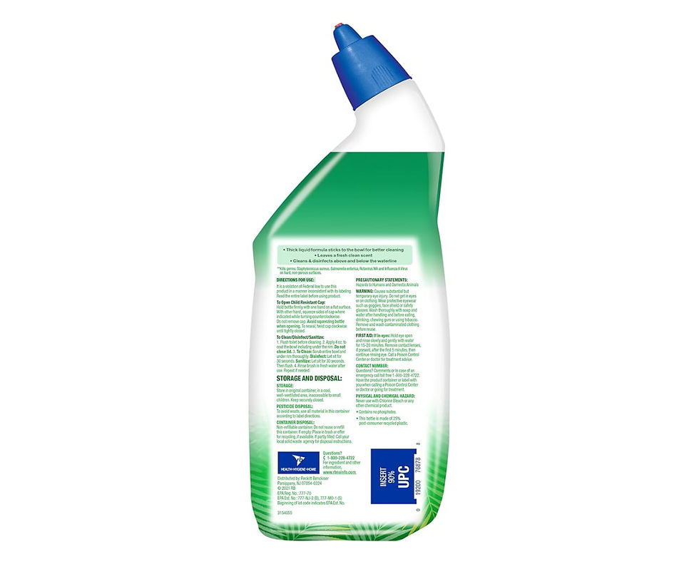 Thumbnail: Lysol Toilet Bowl Cleaner Gel, For Cleaning and Disinfecting, Stain Removal, For