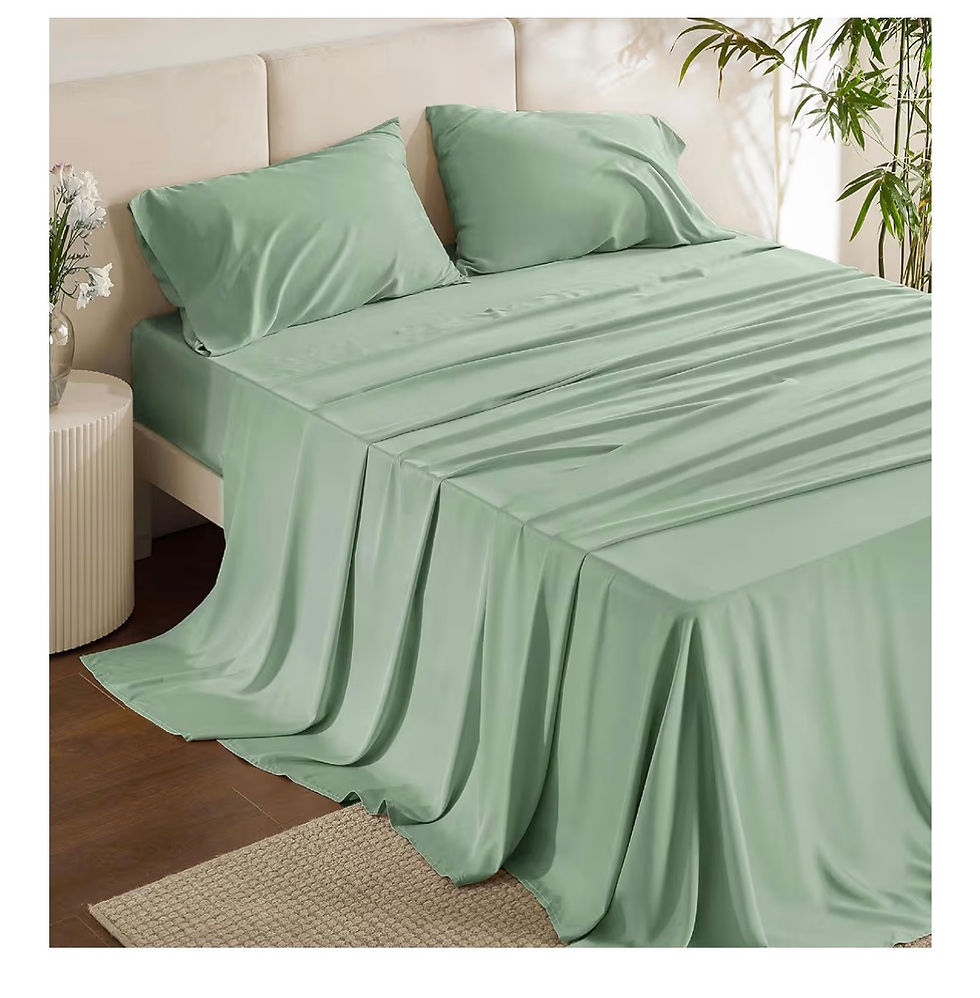 Thumbnail: Bedsure Sheet Set, Cooling Sheets Bed Set, Rayon Derived fr