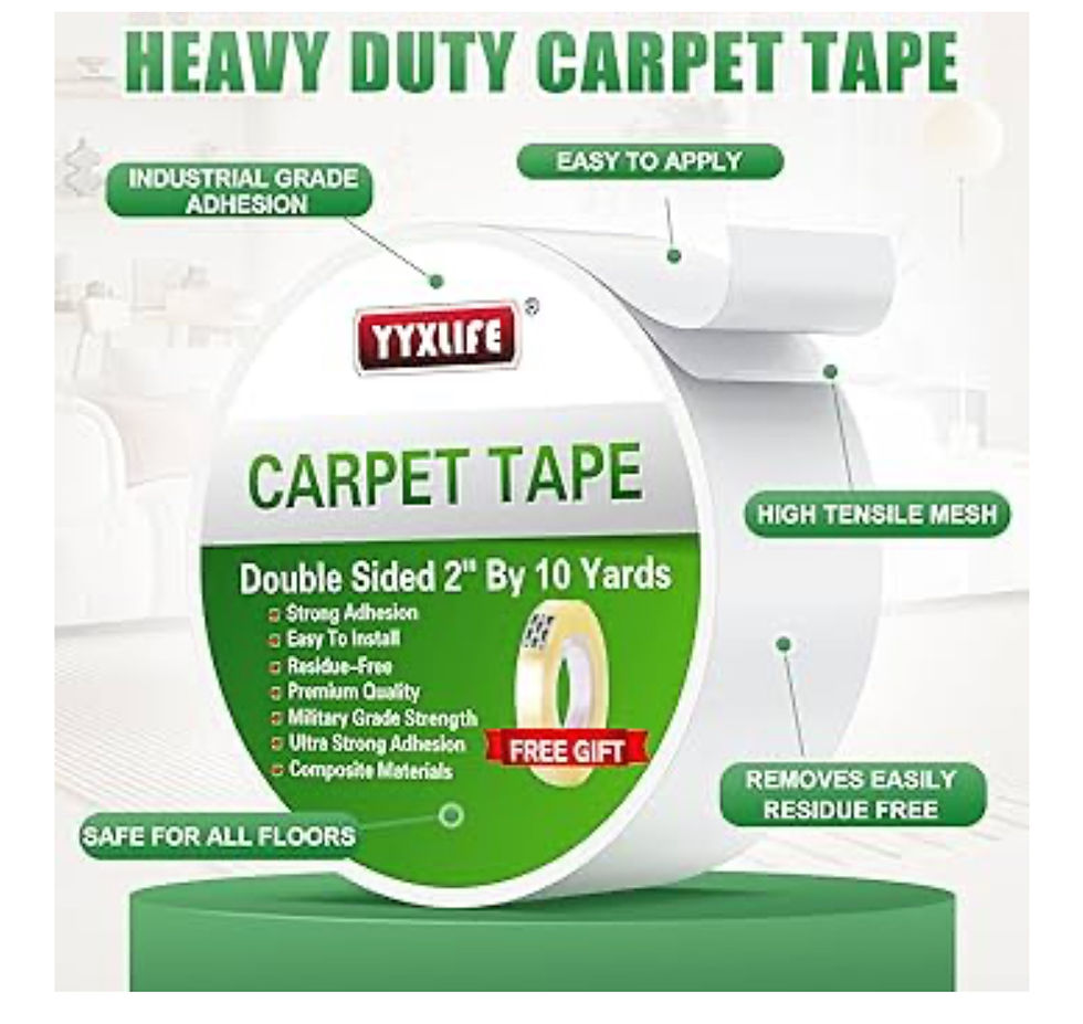 Thumbnail: YYXLIFE Double Sided Removable Rug Tape - Carpet Adhesive for Hardwood Floors,No
