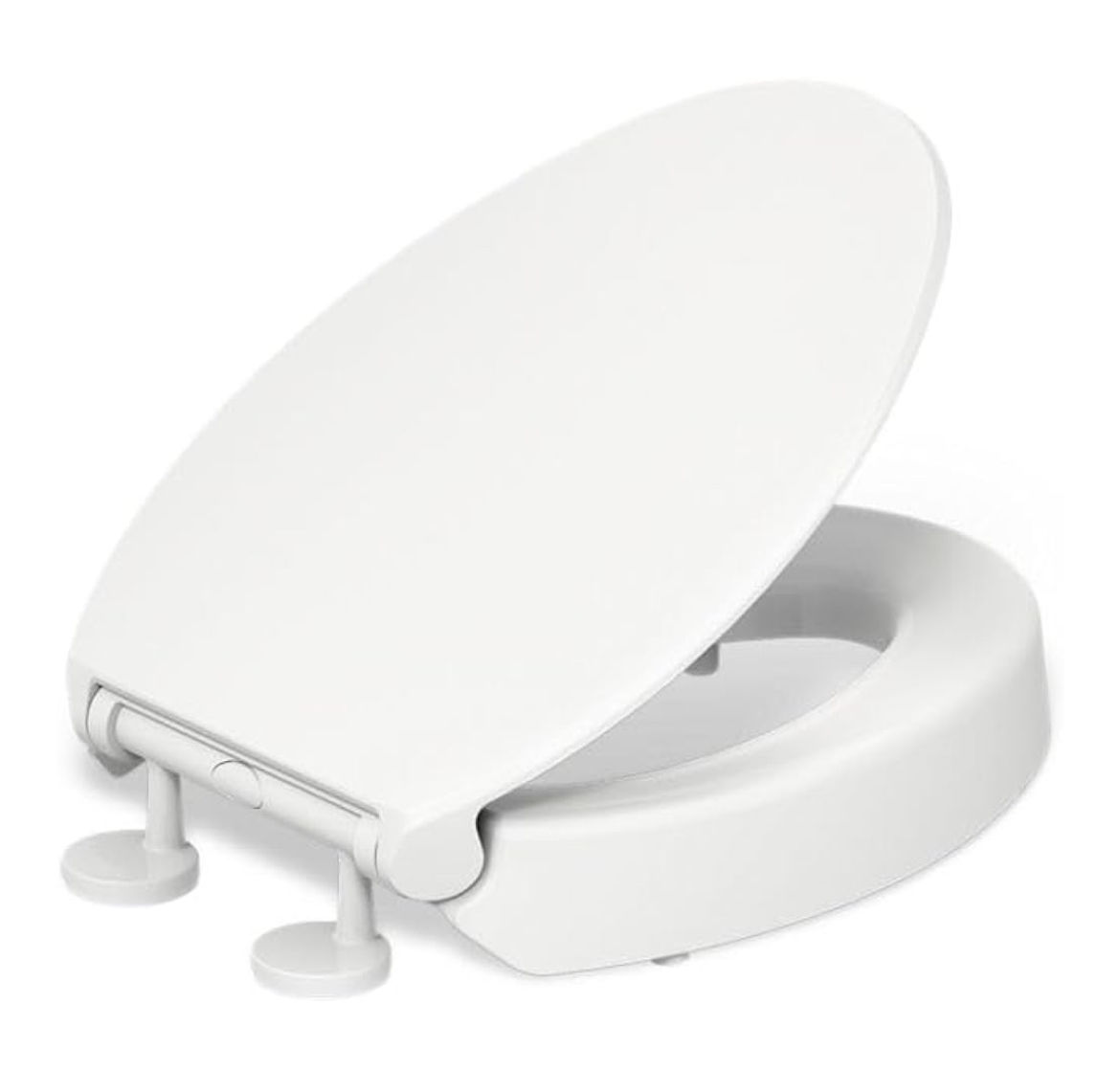 KOHLER 25875-0 Hyten 3" Height, Elevated Soft Close Elongated Toilet Seat, Conto