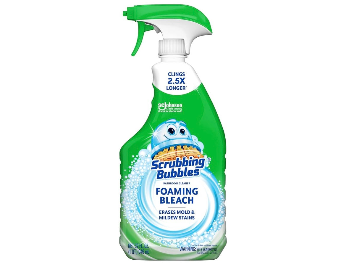 Scrubbing Bubbles Foaming Bleach Bathroom and Shower Cleaner Disinfectant Spray,