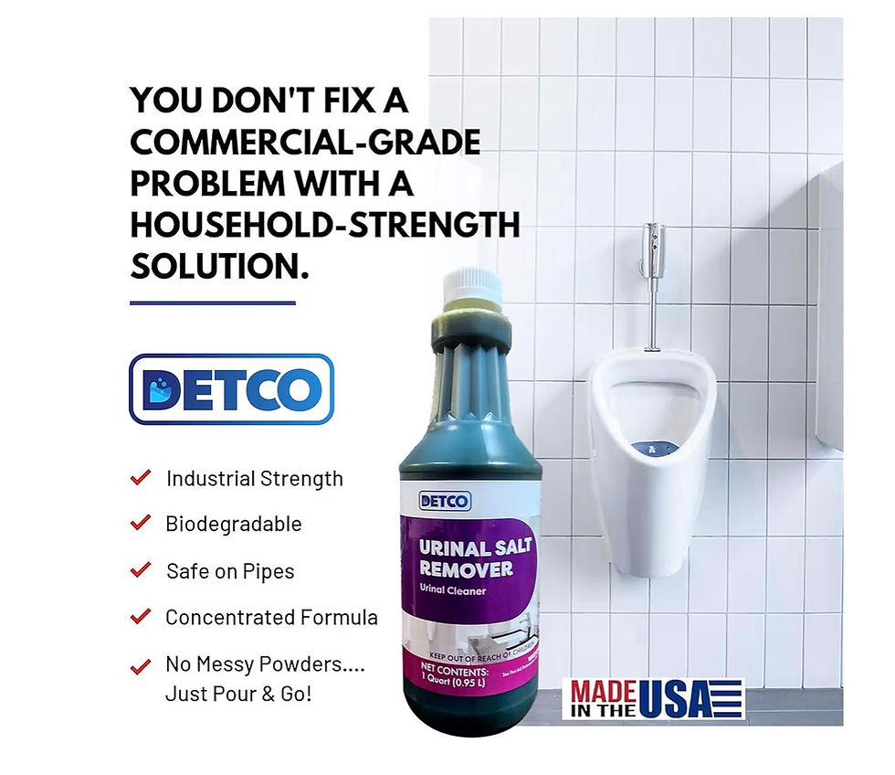 Thumbnail: Urinal Salt Remover Concentrate - Safe on Pipes and Plumbing, Odor Control, Clea