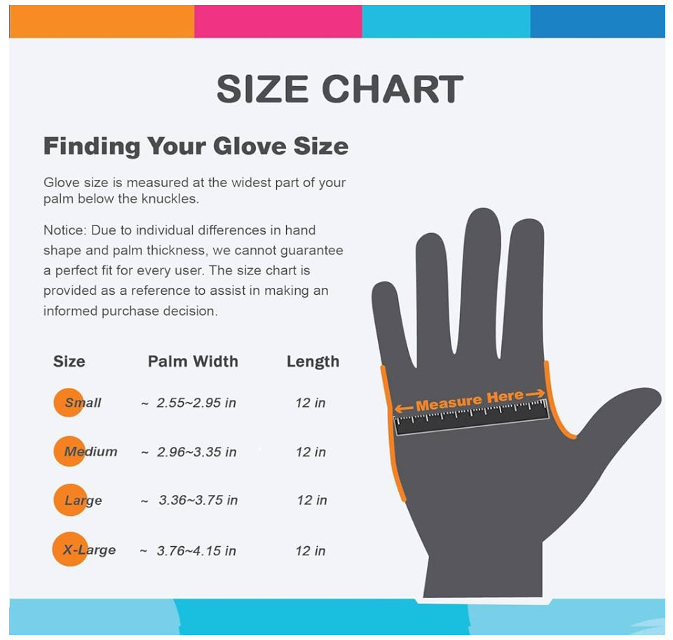 Thumbnail: Rubber Kitchen Dishwashing Gloves - 4 Pairs Colorful Reusable Household Cleaning