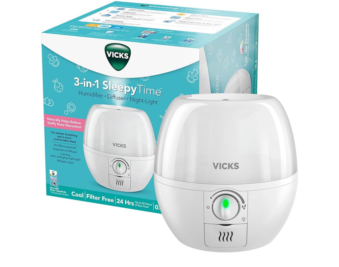 Vicks 3-in-1 SleepyTime Humidifier, No. 1 Brand Recommended by Pediatricians*. C