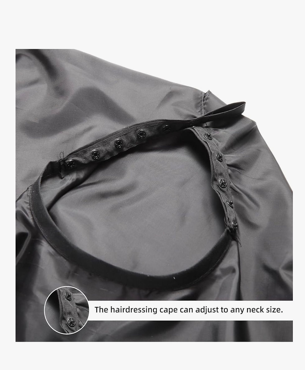 Thumbnail: Professional Hair Cutting Cape with Adjustable Snap Closure, Salon Barber Cape,W