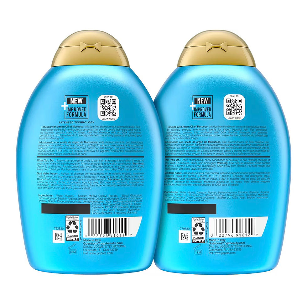 Thumbnail: OGX Renewing + Argan Oil of Morocco Shampoo & Conditioner Set, Damage Repairing 