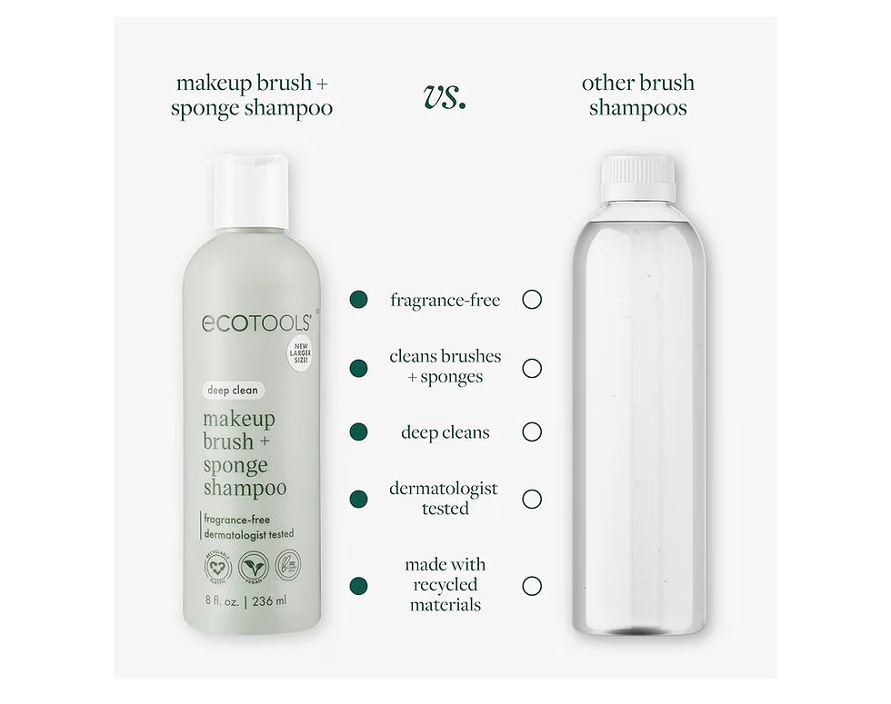 Thumbnail: EcoTools Makeup Brush + Sponge Shampoo Cleanser, Deep Clean, Sulfate-Free, Fragr