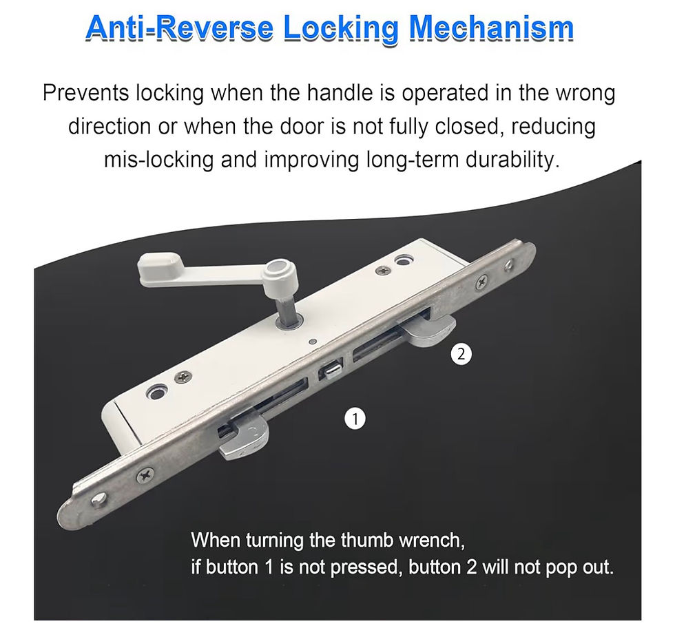 Thumbnail: Sliding Patio Door Handle Set with Mortise Lock, Suitable for Sliding Glass Pati