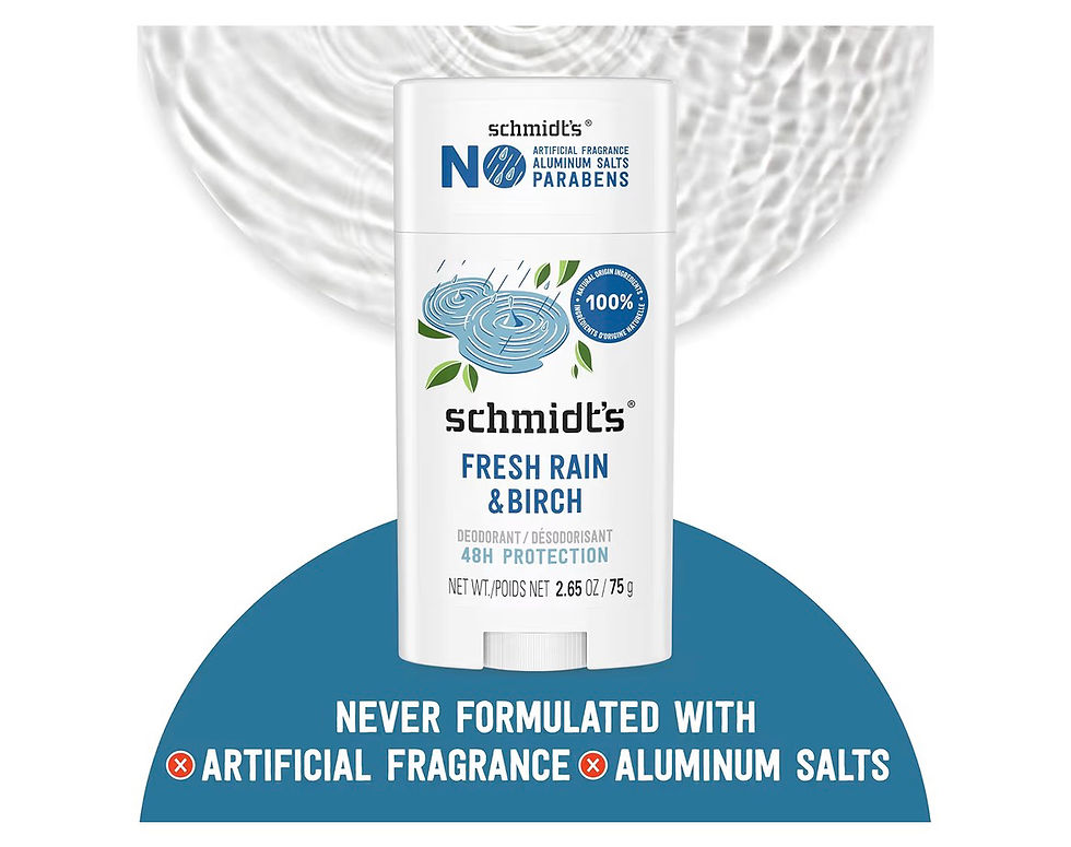 Thumbnail: Schmidt's Aluminum-Free Vegan Deodorant Fresh Rain & Birch with 24 Hour Odor Pro