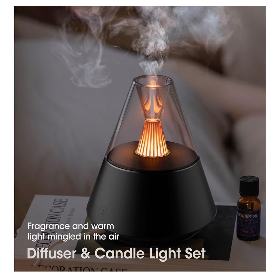 Thumbnail: Essential Oil Diffuser, Modern Style Aromatherapy Aroma Diffusers with Candle Li