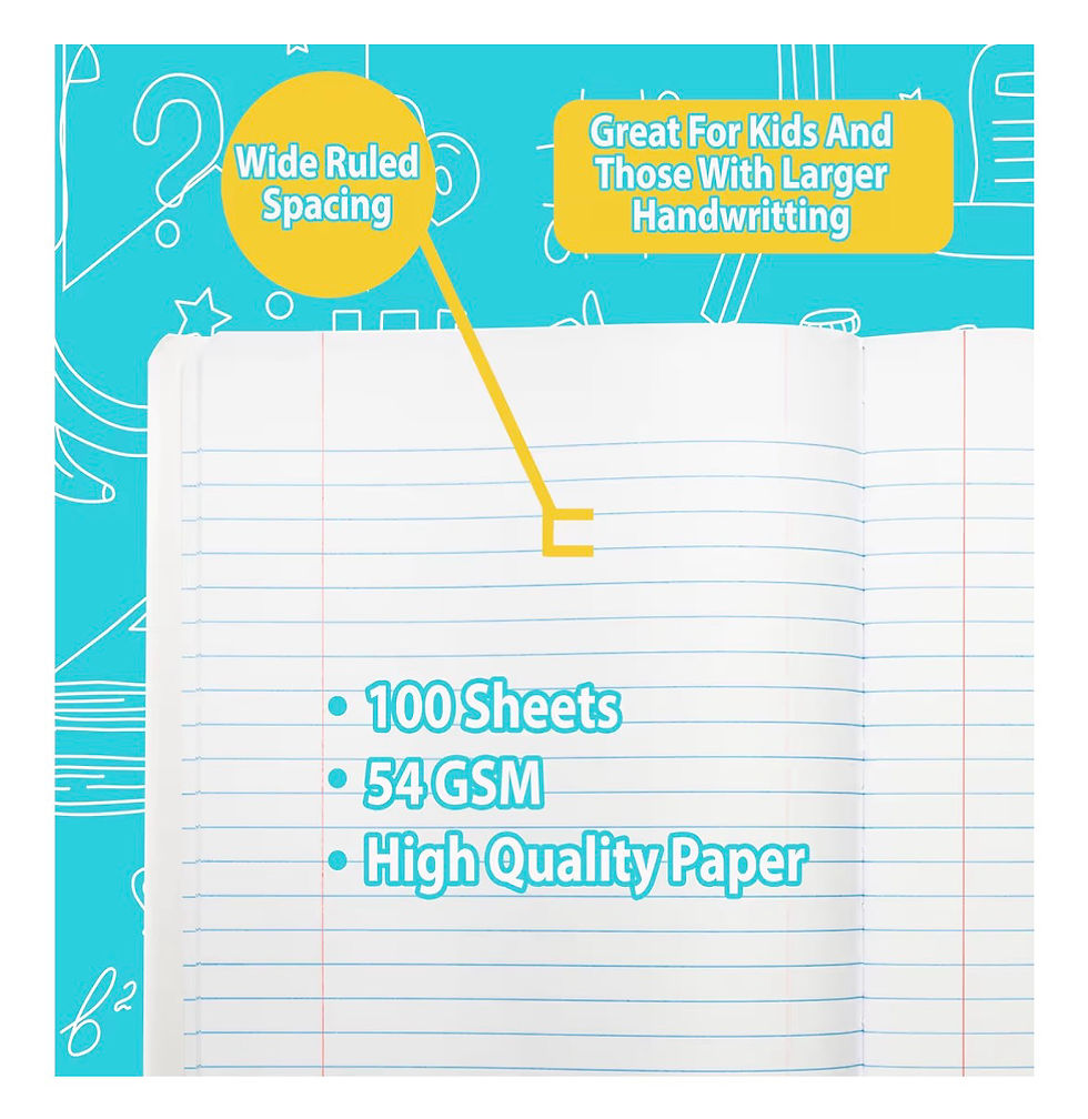 Thumbnail: ENVO Composition Notebooks, Wide Ruled Composition Notebook, Black Marble Covers