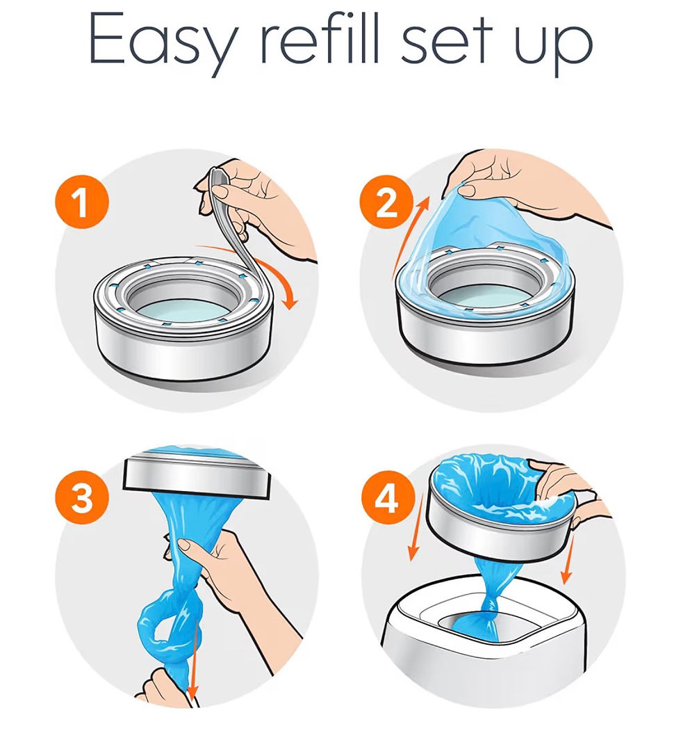 Thumbnail: Diaper Genie Bags Refills 270 Count (Pack of 3) Clean Laundry Scent | Diaper Pai