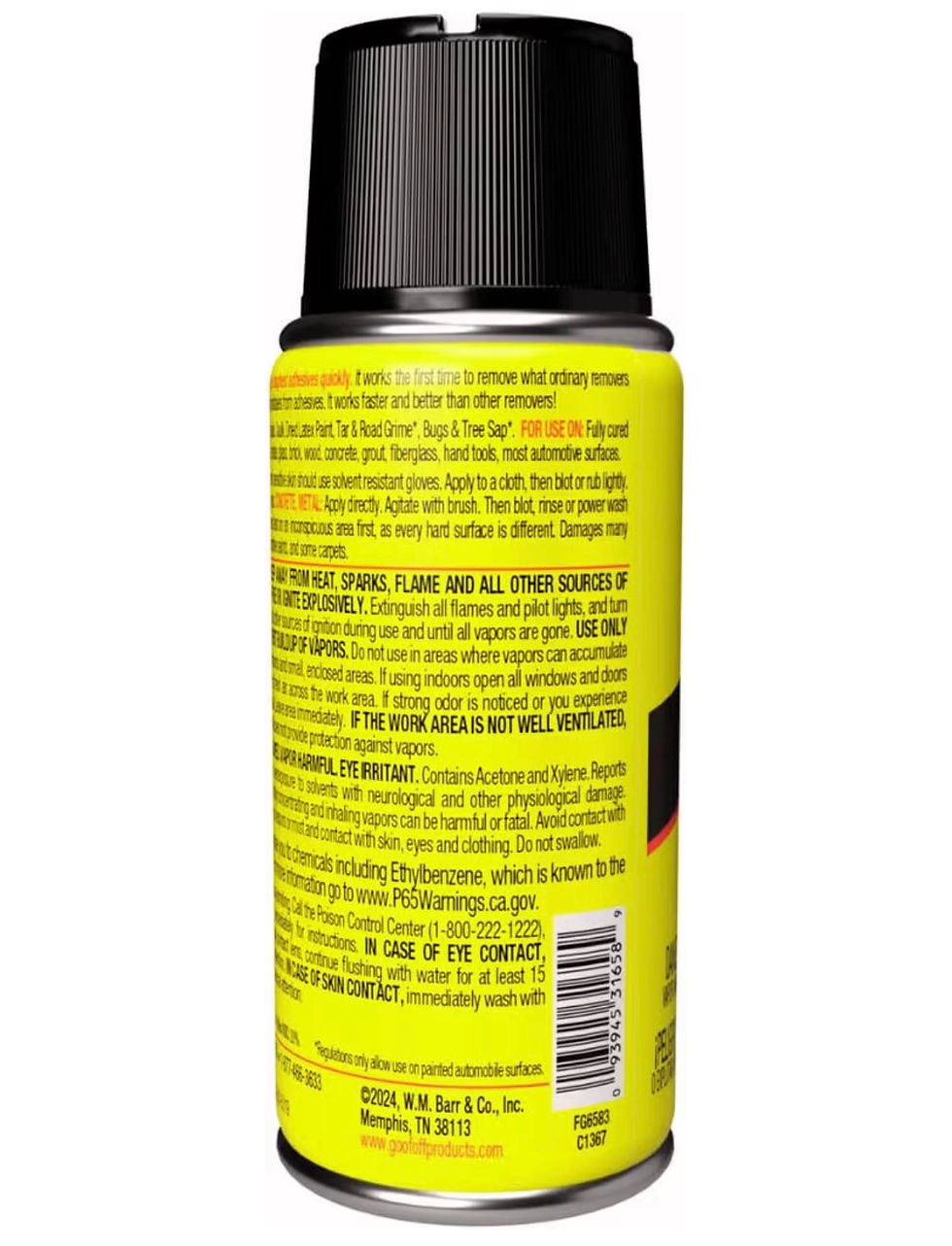 Thumbnail: Pro Strength Adhesive Remover Aerosol – 3 oz | Removes Stickers, Paint, Grease, 